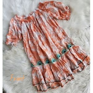 NWOT Kids Mandala Off Shoulder Dress